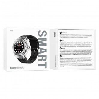 Смарт-годинник Hoco Y13 — це досконалий симбіоз вишуканого дизайну та просунутих. . фото 8