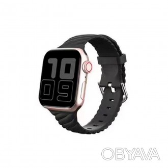 Ремінець для годинника Apple Watch Monochrome Twist має незвичний рельєфний диза. . фото 1