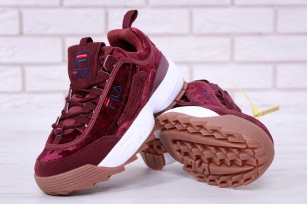 Кроссовки женские бордовые Fila Disraptor 2 Bordo
 
FILA - это модно-спортивный . . фото 2