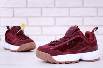 Кроссовки женские бордовые Fila Disraptor 2 Bordo
 
FILA - это модно-спортивный . . фото 8