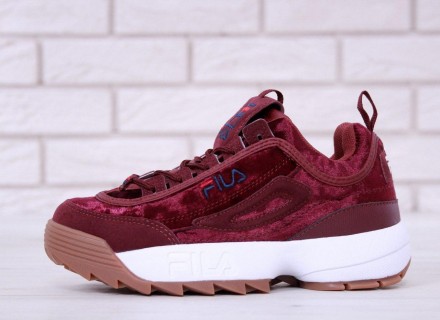 Кроссовки женские бордовые Fila Disraptor 2 Bordo
 
FILA - это модно-спортивный . . фото 4