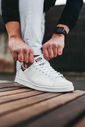 Кроссовки мужские белые Adidas Stan Smith (00437) 
Шикарная классика от Адидас -. . фото 8