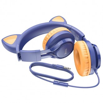 Hoco W36 - це ергономічні накладні навушники з чудовим звуком. Дана модель виділ. . фото 9