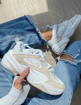 Кроссовки женские белые Nike M2K Tekno 
Стильные женские кроссовки Найк М2К Техн. . фото 9