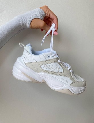 Кроссовки женские белые Nike M2K Tekno 
Стильные женские кроссовки Найк М2К Техн. . фото 2