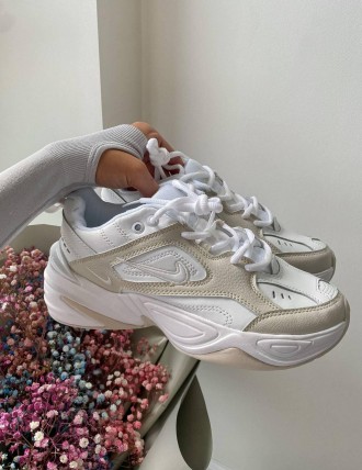 Кроссовки женские белые Nike M2K Tekno 
Стильные женские кроссовки Найк М2К Техн. . фото 8