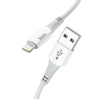 Кабель для телефону Hoco Lightning Ferry charging data cable X70/ 1m, 2.4 A|. . фото 11