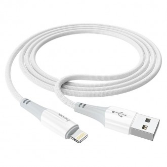 Кабель для телефону Hoco Lightning Ferry charging data cable X70/ 1m, 2.4 A|. . фото 9