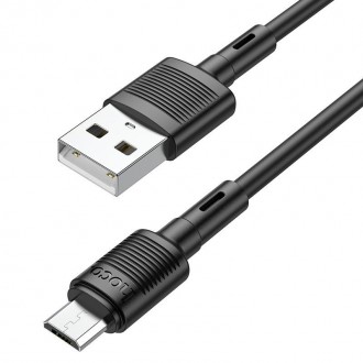 Кабель Hoco Micro USB Victory charging data cable X83 / 1m, 2.4 A|. . фото 8