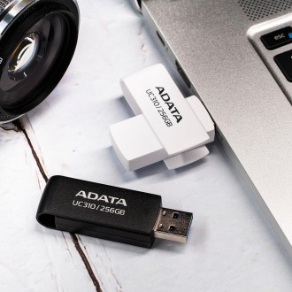 Флешка A-DATA USB 3.2 UC310 256Gb Black – просте та доступне рішення, якщо вам п. . фото 8