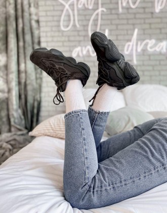 Кроссовки женские черные Adidas Yeezy Boost 500 
Представляем вам женские кроссо. . фото 7