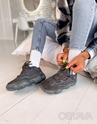 Кроссовки женские черные Adidas Yeezy Boost 500 
Представляем вам женские кроссо. . фото 1