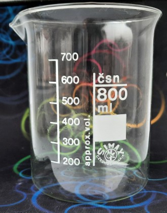 Лабораторний мірний стакан з градуюванням об'ємом 800 мл виготовлений з тер. . фото 2