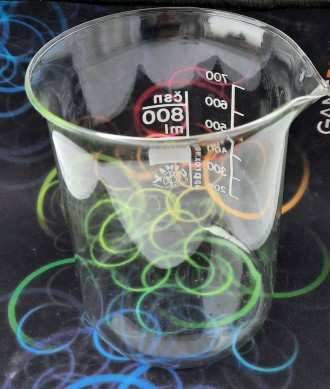 Лабораторний мірний стакан з градуюванням об'ємом 800 мл виготовлений з тер. . фото 3