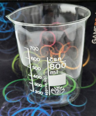 Лабораторний мірний стакан з градуюванням об'ємом 800 мл виготовлений з тер. . фото 5