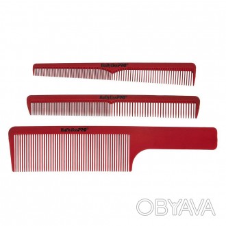 Набор расчесок BaByliss Pro Barberology 3 Barber Comb Set M4343E
BaByliss PRO Ba. . фото 1