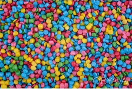 Посипка "Конфеті міні" — маленькі різнобарвні цукрові піщинки для прикрашування . . фото 1