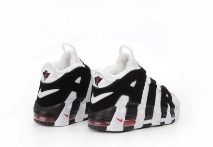 Кроссовки мужские белые зимние Nike Air More Uptempo White Black Red Fur
Предста. . фото 4