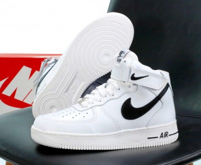 Кроссовки мужские зимние белые Nike Air Force High White Black Winter Fur
Повсед. . фото 4