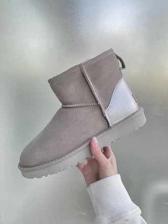 Угги женские зимние бежевые UGG Mini Ash Metallic (04152). Київ. фото 1 Угги женские зимние бежевые UGG Mini Ash Metallic (04152). Київ. фото 1