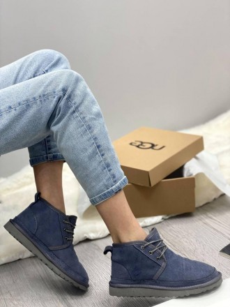 Ботинки женские синие UGG Neumel Blue Grey (10296). Київ. фото 1 Ботинки женские синие UGG Neumel Blue Grey (10296). Київ. фото 1