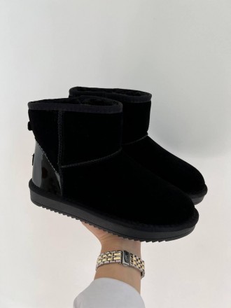 Угги женские черные UGG Classic Mini Black Metallic (09670) 37. Київ. фото 1 Угги женские черные UGG Classic Mini Black Metallic (09670) 37. Київ. фото 1