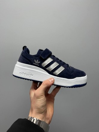 Кроссовки женские синие Adidas Forum 84 Low 
Женские кроссовки Адидас Форум 84 в. . фото 8