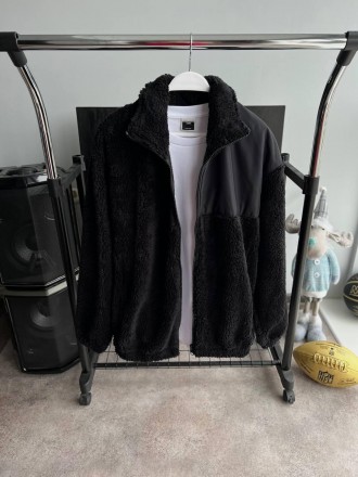 
Куртка мужская черная оверсайз весна-осень плюшевая без капюшона Мягуська Chas . . фото 8
