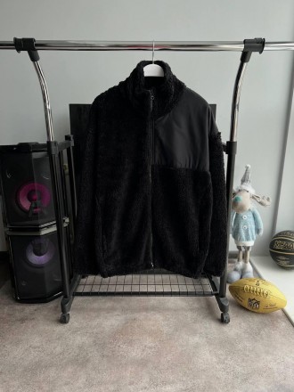 
Куртка мужская черная оверсайз весна-осень плюшевая без капюшона Мягуська Chas . . фото 7