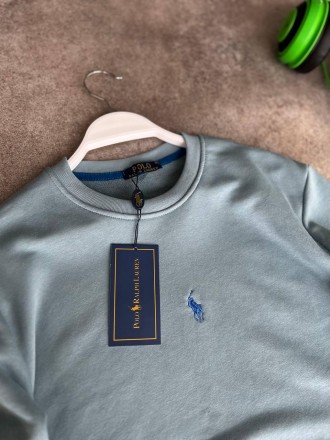 
Свитшот кофта мужская голубая без капюшона фирменная Polo Ralph Lauren
Без кофт. . фото 4