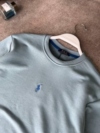 
Свитшот кофта мужская голубая без капюшона фирменная Polo Ralph Lauren
Без кофт. . фото 5
