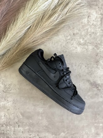 Кроссовки женские черные Nike Air Force 1 Low 
Крутые черные кроссовки Найк Аир . . фото 3