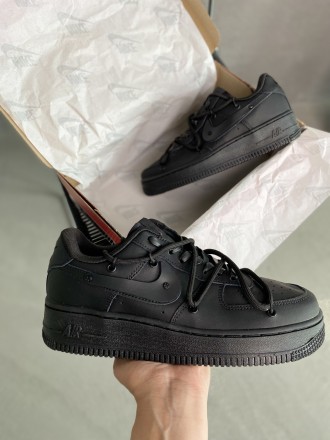 Кроссовки женские черные Nike Air Force 1 Low 
Крутые черные кроссовки Найк Аир . . фото 5