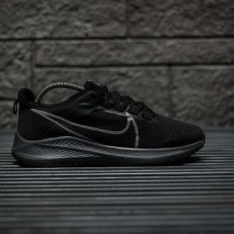 Кроссовки мужские черные Nike Zoom Black Grey 
Мужские кроссовки Найк Зум в черн. . фото 2