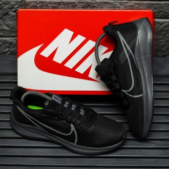 Кроссовки мужские черные Nike Zoom Black Grey 
Мужские кроссовки Найк Зум в черн. . фото 8