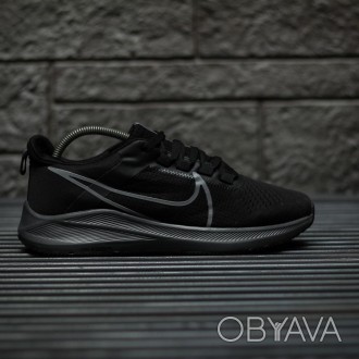 Кроссовки мужские черные Nike Zoom Black Grey 
Мужские кроссовки Найк Зум в черн. . фото 1