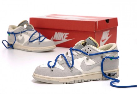Кроссовки женские серые Nike SB Dunk x Off White Grey Blue
Женские кроссовки Най. . фото 6