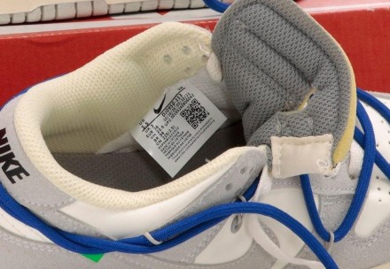 Кроссовки женские серые Nike SB Dunk x Off White Grey Blue
Женские кроссовки Най. . фото 9