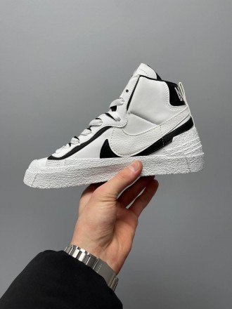 Кроссовки женские черные Nike Blazer Mid x Sacai White Black
Женские кроссовки Н. . фото 6