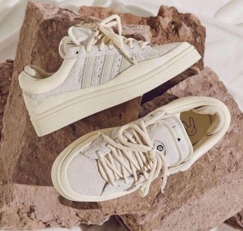 Кроссовки женские бежевые Adidas Campus x Bad Bunny Beige 
Женские кроссовки Ади. . фото 4