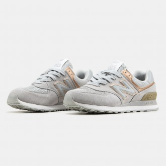 Кроссовки женские бежевые New Balance 574 Beige Rose Gold
Спортивные женские кро. . фото 3