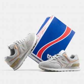 Кроссовки женские бежевые New Balance 574 Beige Rose Gold
Спортивные женские кро. . фото 9