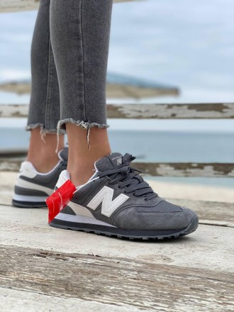 Кроссовки женские серые New Balance 574 Grey
Спортивные женские кроссовки Нью Бе. . фото 11