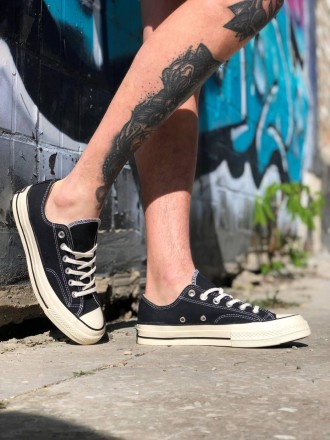 Кеды женские черные Converse Chuck 70 Classic Low-top Black
Женские низкие кеды . . фото 2