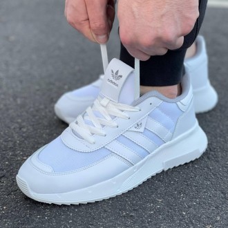 Кроссовки мужские белые Adidas White
Мужские кроссовки Адидас в крутой белой рас. . фото 4