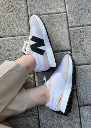 Кроссовки женские белые New Balance 327 White Grey Black
Женские кроссовки Нью Б. . фото 6