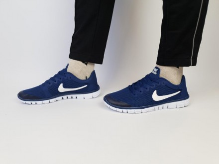 Кроссовки мужские синие Nike Free Run 3.0 Blue White
Спортивные мужские кроссовк. . фото 3