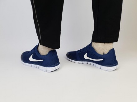 Кроссовки мужские синие Nike Free Run 3.0 Blue White
Спортивные мужские кроссовк. . фото 4