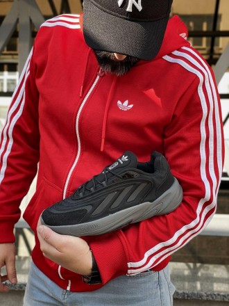  Кроссовки мужские чорные Adidas Ozelia Black Grey 
Представляем вашему вниманию. . фото 2
