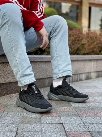  Кроссовки мужские чорные Adidas Ozelia Black Grey 
Представляем вашему вниманию. . фото 11